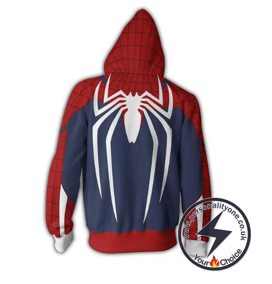 Spiderman PS4 New Look Zip Up Hoodie Jacket